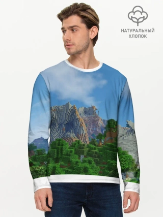 Мужской лонгслив базовый / Minecraft