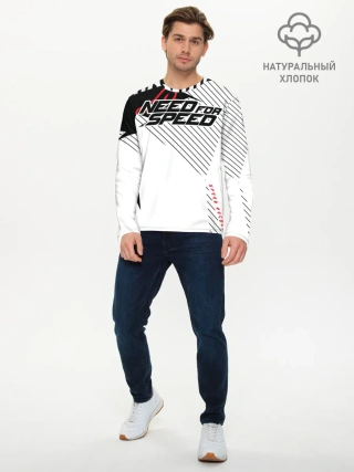 Мужской лонгслив базовый / Need for Speed