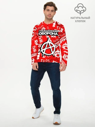 Мужской лонгслив базовый / ГРАЖДАНСКАЯ ОБОРОНА
