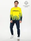 Мужской лонгслив базовый / CYBERPUNK 2077