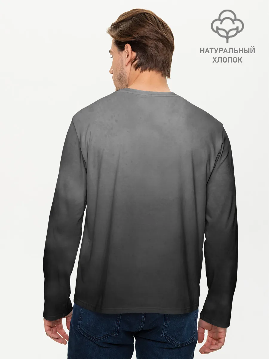 Мужской лонгслив базовый / Чернозём - Хронос