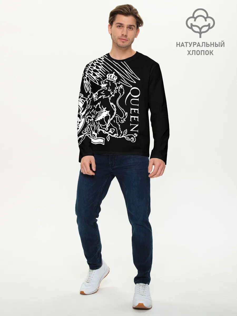 Мужской лонгслив базовый / Queen