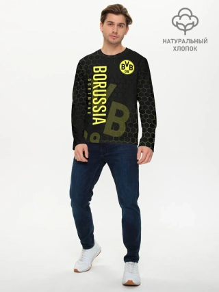 Мужской лонгслив базовый / Боруссия Дортмунд
