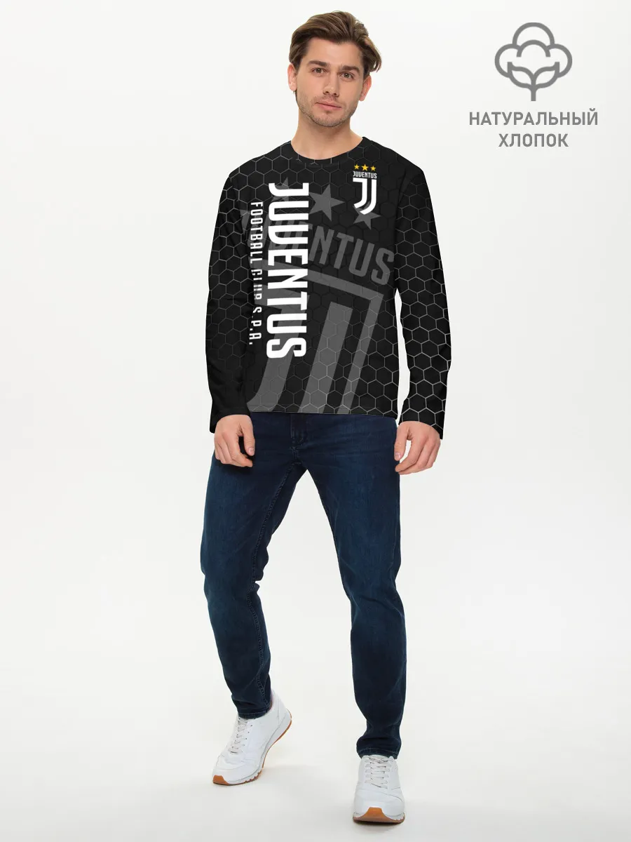 Мужской лонгслив базовый / Ювентус