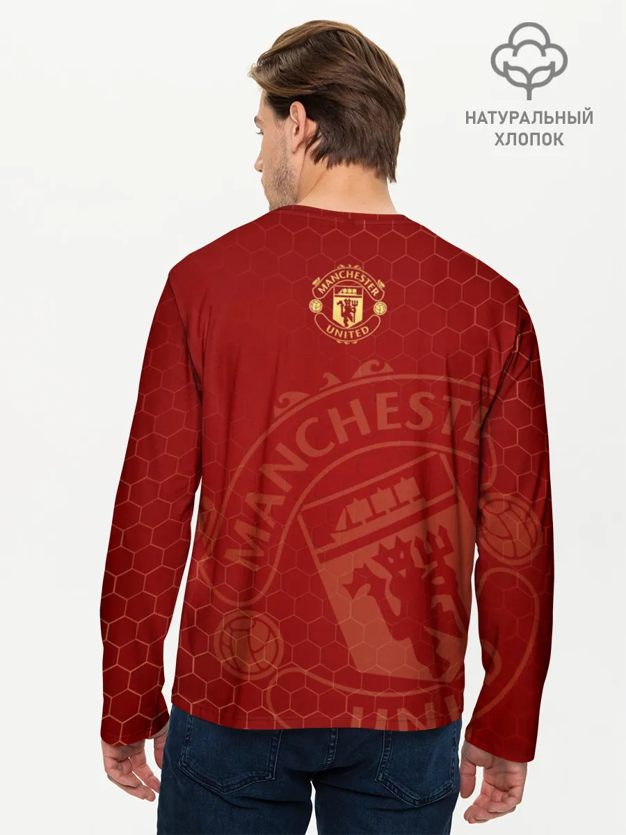 Мужской лонгслив базовый / Манчестер Юнайтед