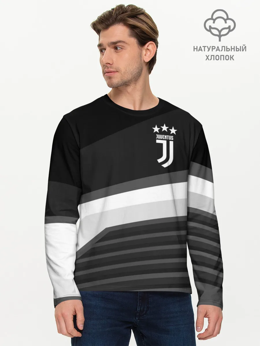 Мужской лонгслив базовый / Juventus