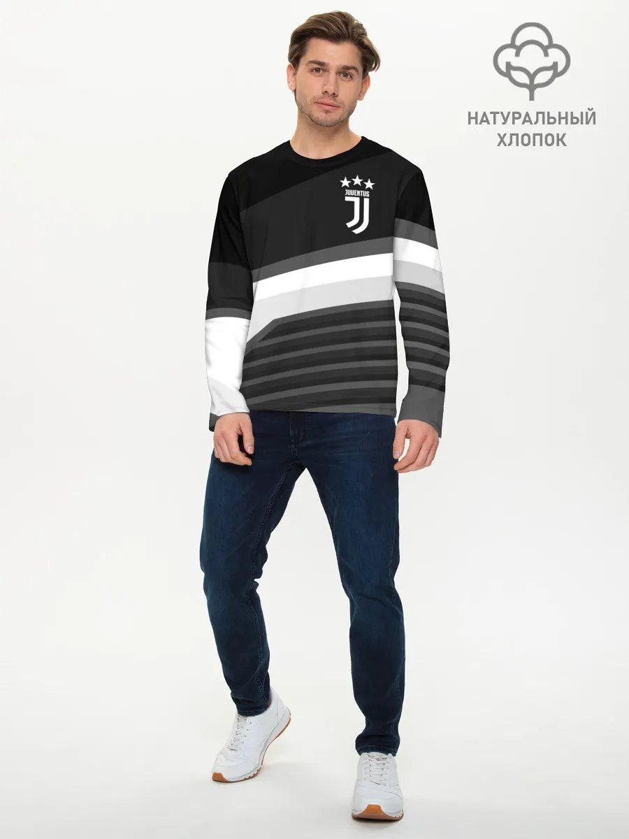 Мужской лонгслив базовый / Juventus