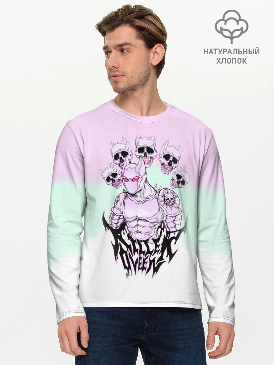 Мужской лонгслив базовый / KILLER QUEEN 5 черепов