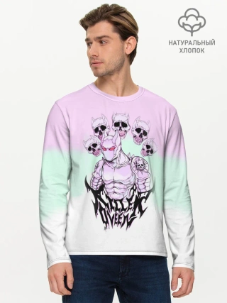 Мужской лонгслив базовый / KILLER QUEEN 5 черепов