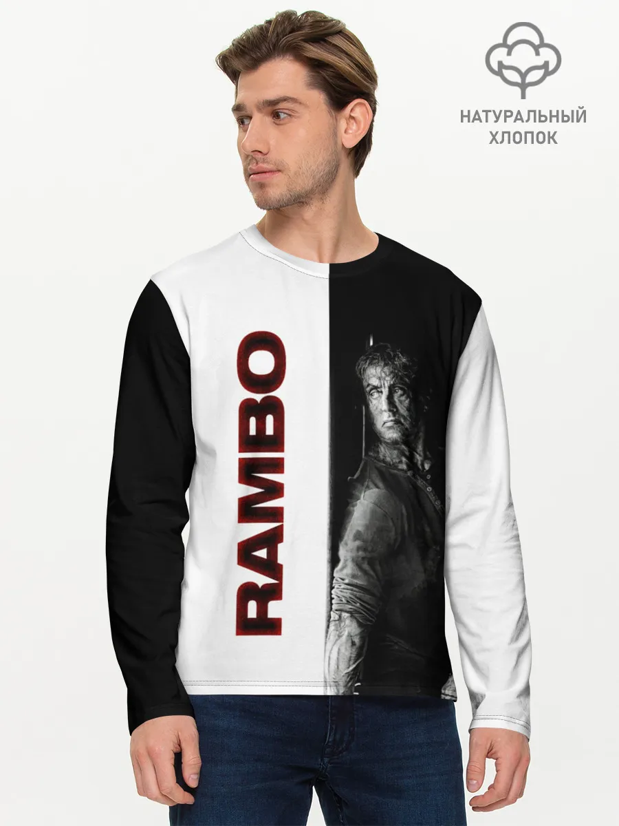 Мужской лонгслив базовый / Рэмбо: Последняя кровь