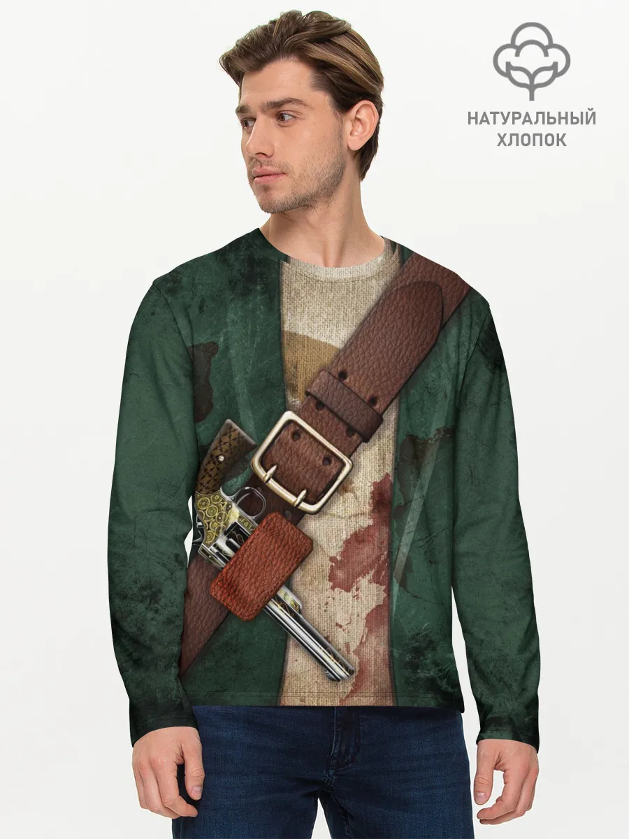 Мужской лонгслив базовый / Пират