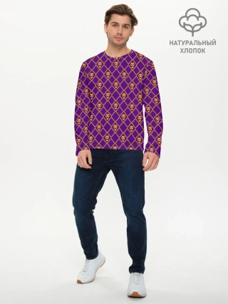 Мужской лонгслив базовый / KILLER QUEEN розовый паттерн