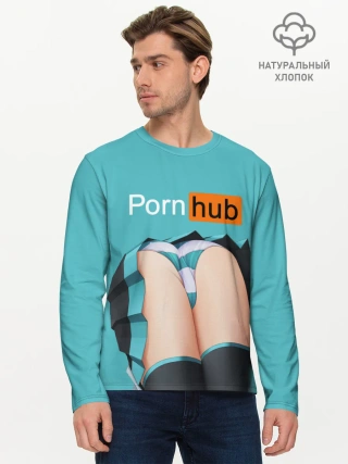 Мужской лонгслив базовый / PORN HUB