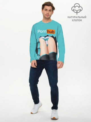 Мужской лонгслив базовый / PORN HUB