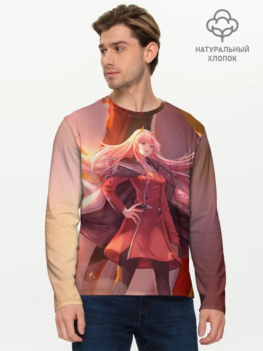 Мужской лонгслив базовый / Darling In The Franxx art