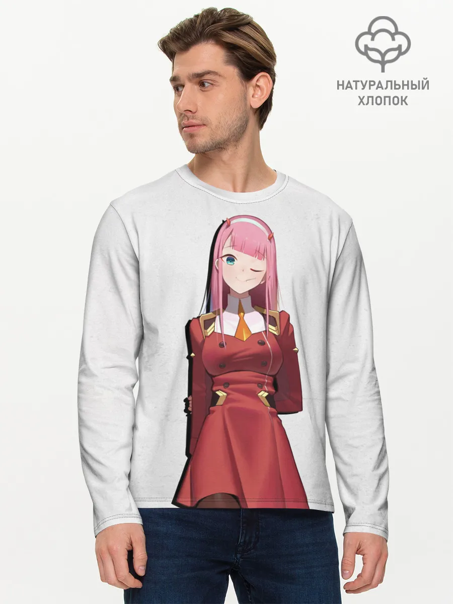 Мужской лонгслив базовый / Ноль два