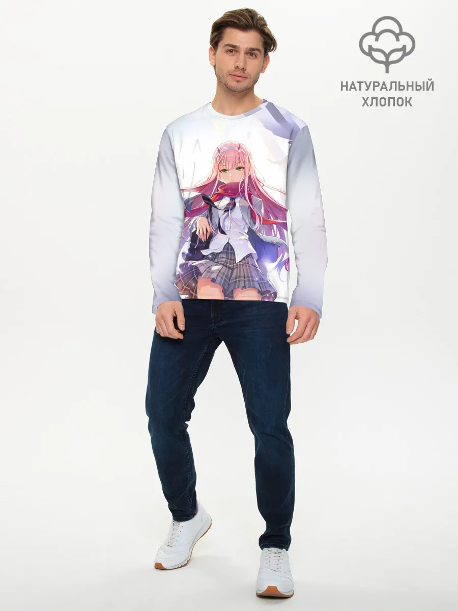 Мужской лонгслив базовый / Ноль два арт