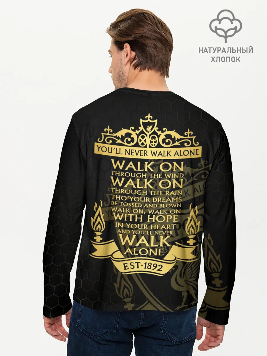 Мужской лонгслив базовый / Ливерпуль