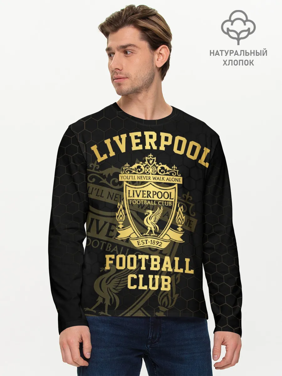 Мужской лонгслив базовый / Ливерпуль