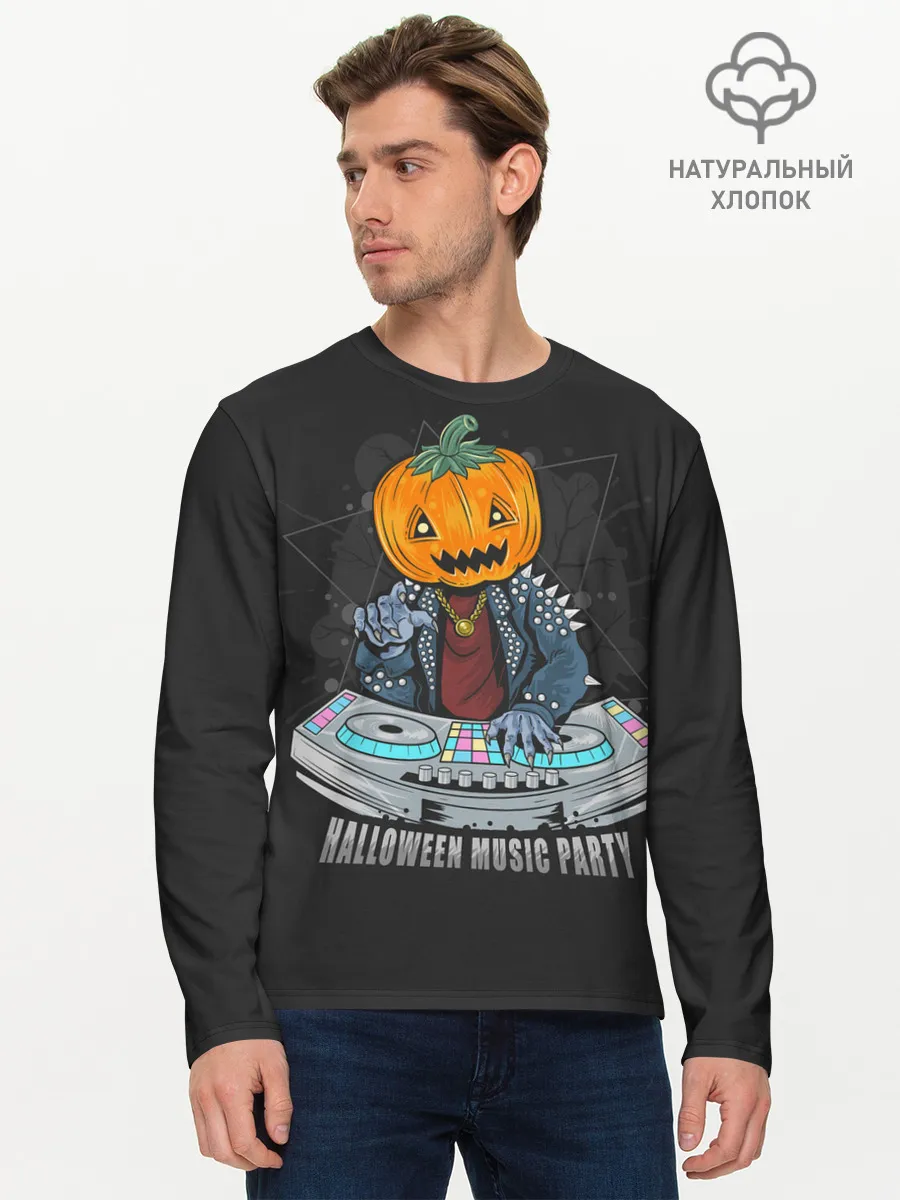 Мужской лонгслив базовый / Halloween party