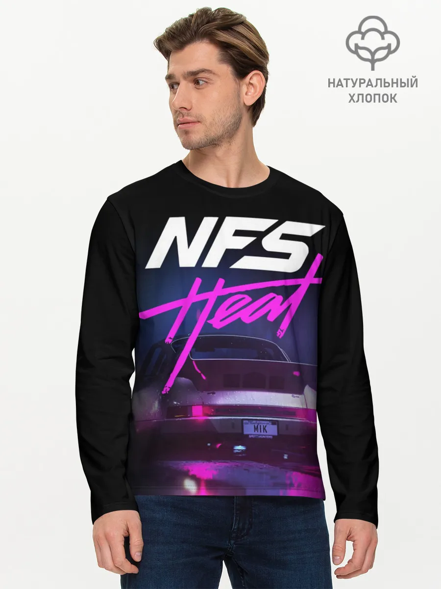 Мужской лонгслив базовый / Need For Speed Heat