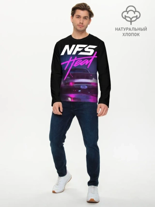 Мужской лонгслив базовый / Need For Speed Heat