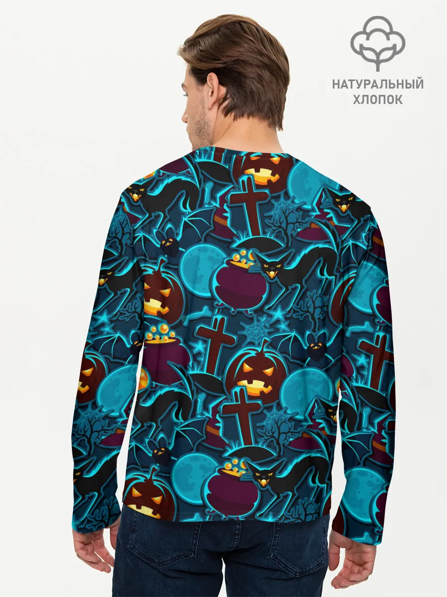 Мужской лонгслив базовый / Хэллоуин