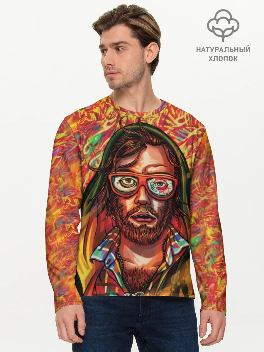 Мужской лонгслив базовый / Hotline Miami 2: Wrong Number