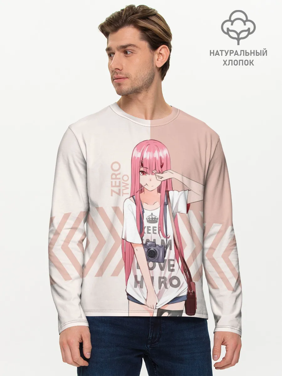 Мужской лонгслив базовый / Darling in the Franxx Zero Two