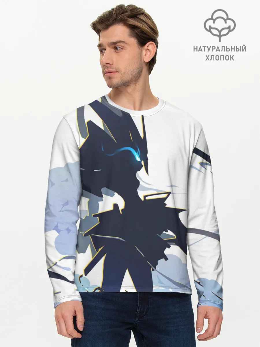 Мужской лонгслив базовый / Darling абстрация