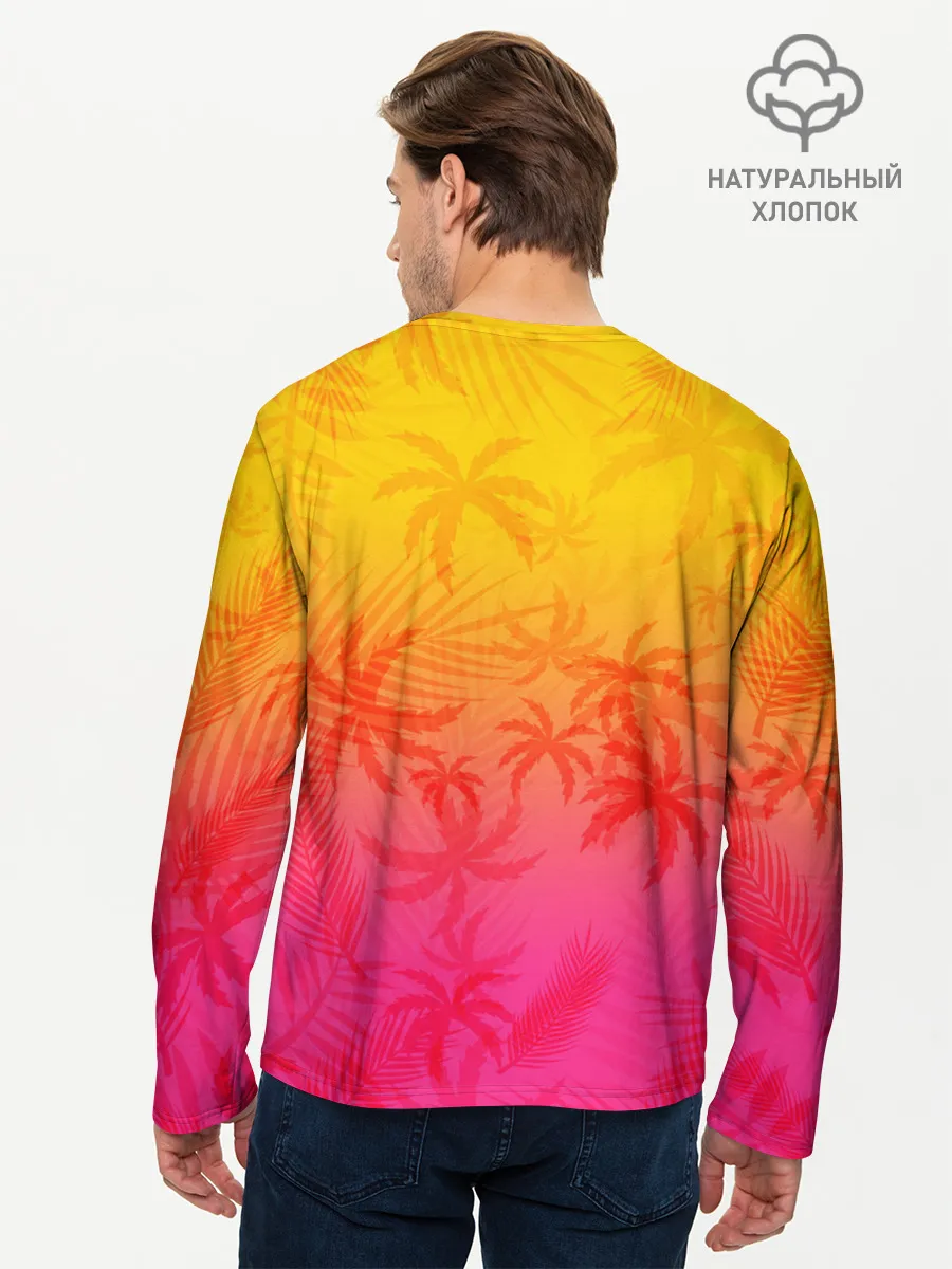 Мужской лонгслив базовый / РЕТРО ПАЛЬМЫ