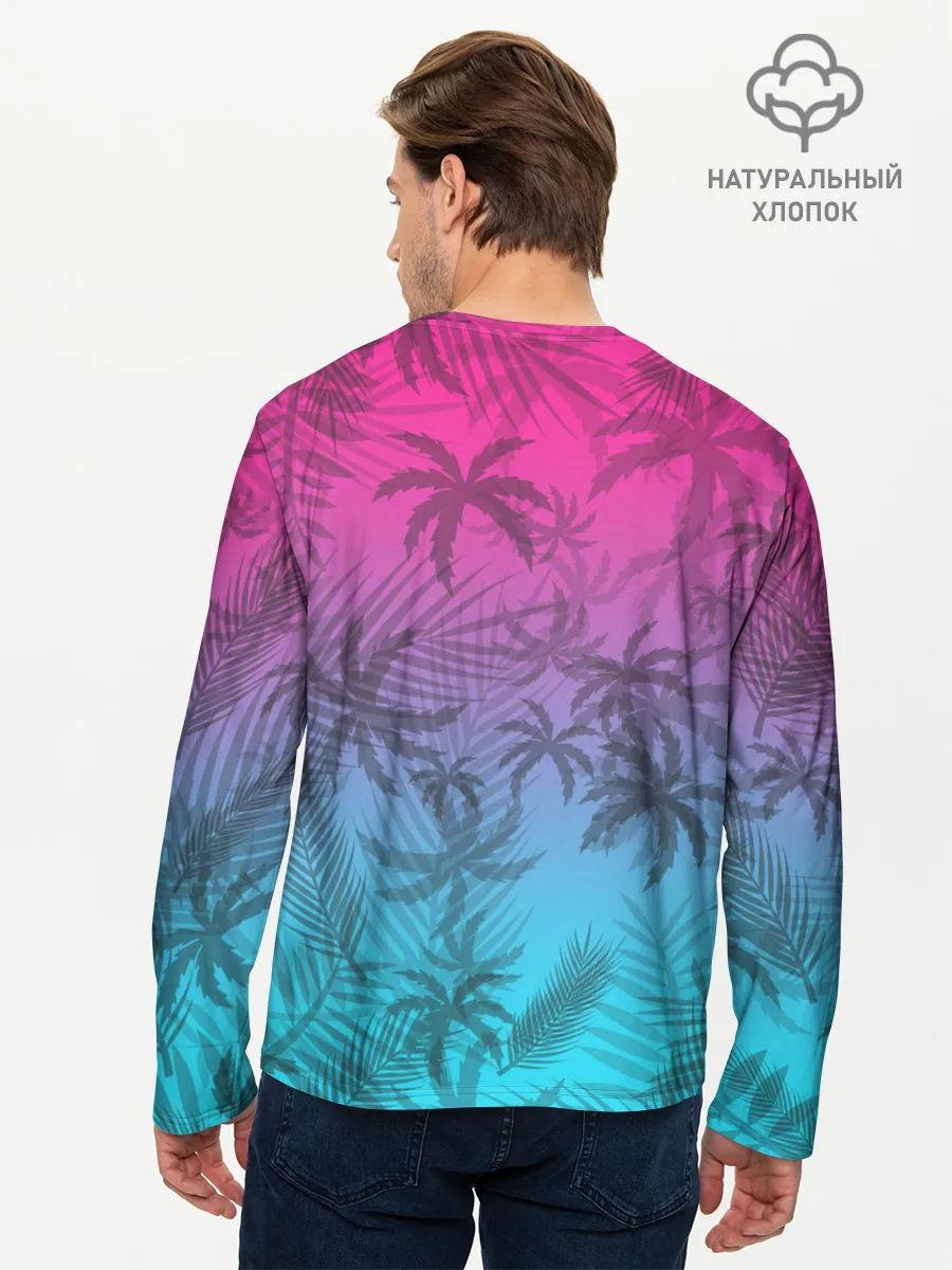 Мужской лонгслив базовый / РЕТРО ПАЛЬМЫ