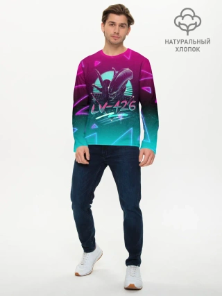 Мужской лонгслив базовый / НЕОНОВЫЙ ЧУЖОЙ