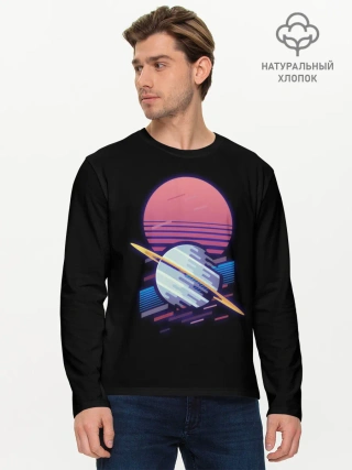 Мужской лонгслив базовый / Retro Planet