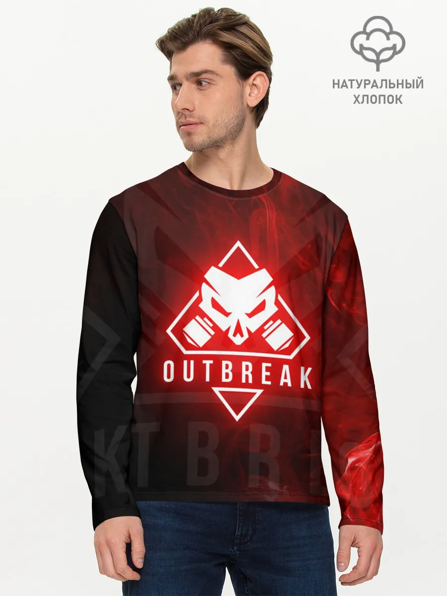 Мужской лонгслив базовый / RAINBOW SIX SIEGE OUTBREAK