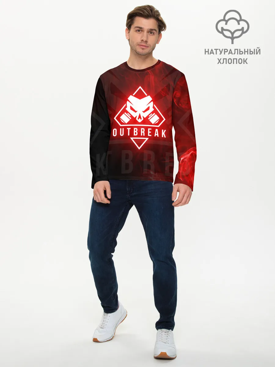 Мужской лонгслив базовый / RAINBOW SIX SIEGE OUTBREAK