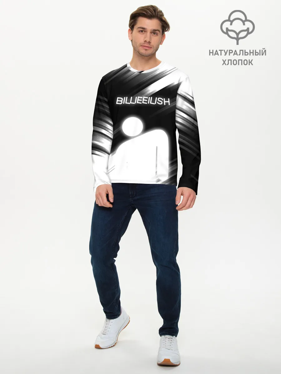 Мужской лонгслив базовый / Billie Eilish.