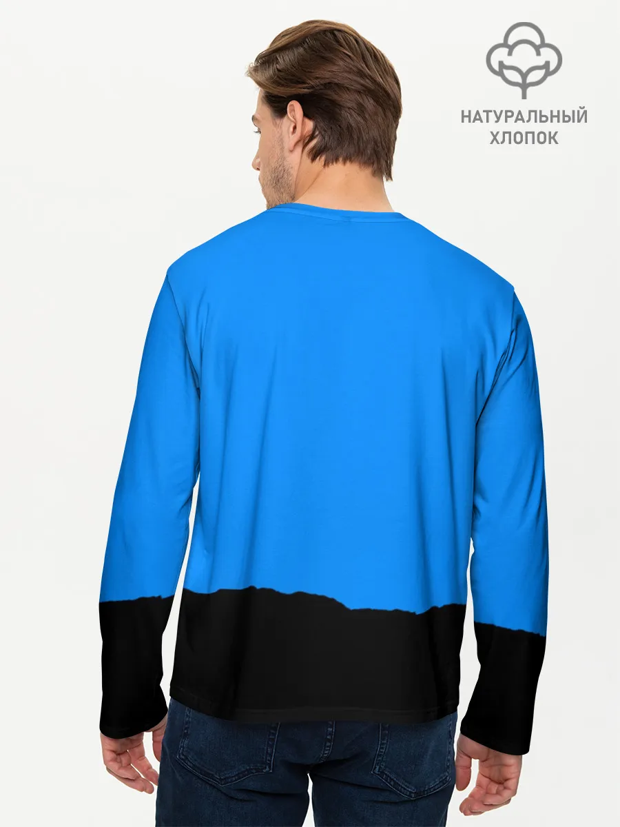 Мужской лонгслив базовый / TEAM FORTRESS 2 BLUE TEAM