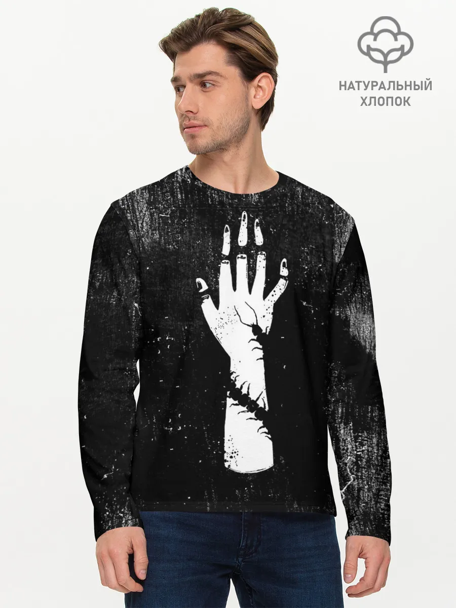Мужской лонгслив базовый / Токийский гуль