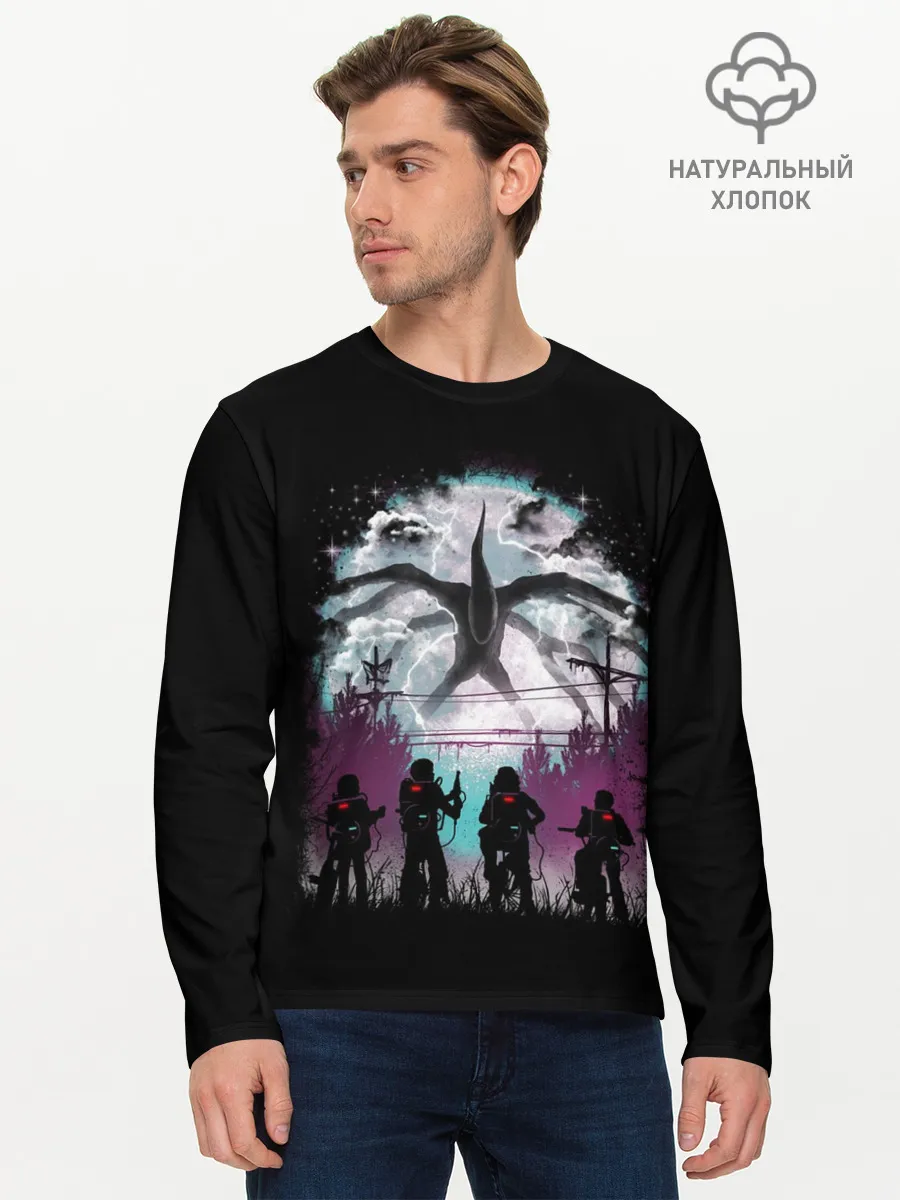 Мужской лонгслив базовый / Stranger Things
