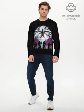 Мужской лонгслив базовый / Stranger Things