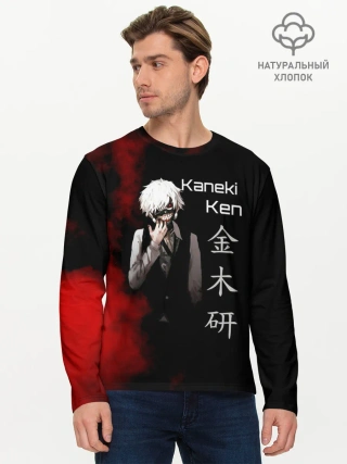 Мужской лонгслив базовый / Токийский гуль
