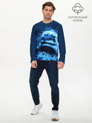 Мужской лонгслив базовый / Marshmello