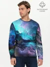 Мужской лонгслив базовый / ФРАКТАЛЬНЫЙ КОСМОС | SPACE