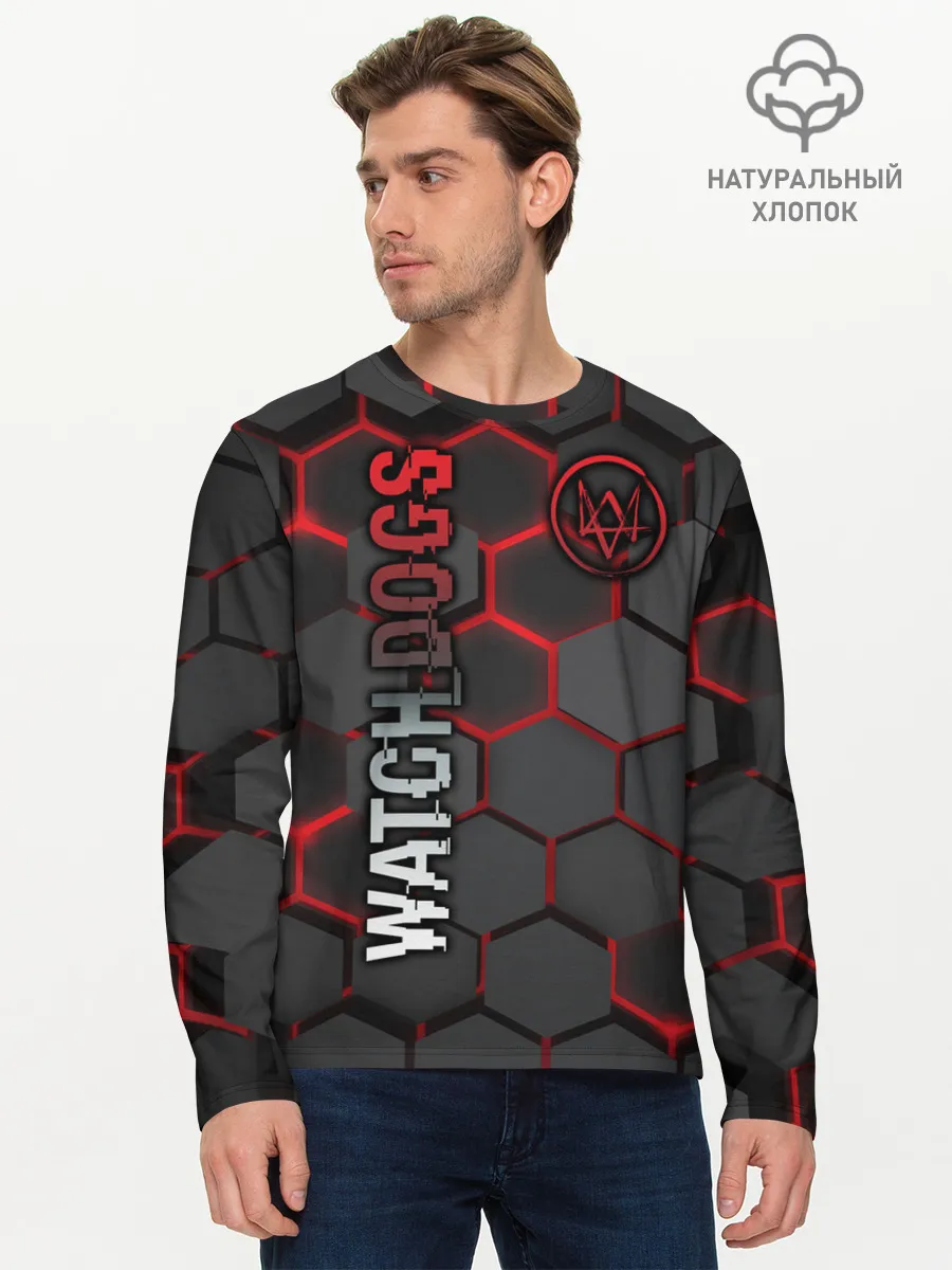 Мужской лонгслив базовый / WATCH DOGS