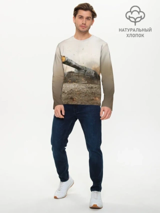 Мужской лонгслив базовый / Танки