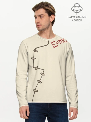 Мужской лонгслив базовый / Уравнение Эйнштейна