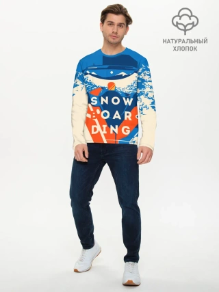Мужской лонгслив базовый / SNOW BOAR DING