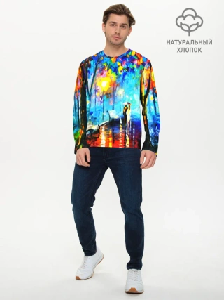 Мужской лонгслив базовый / ВЕЧЕРНЯЯ ПРОГУЛКА