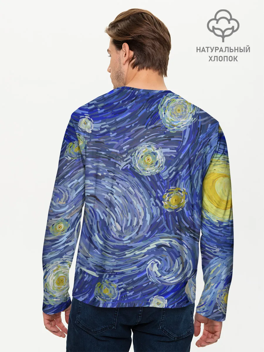 Мужской лонгслив базовый / Полотно ван Гога